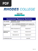 SATool - BSBHRM506 - Manage Recruitment Selection and Induction - V June 2019