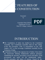 Basic Features of Indian Constitution