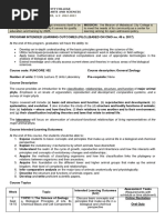 Course Outline FUNCORE 102 General Zoology 1st Sem 2022-2023