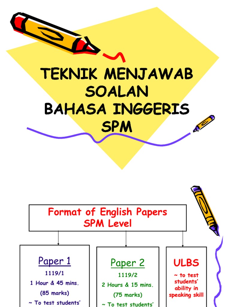 Tips for SPM English Exam Success | PDF | Language Arts & Discipline ...