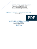 Basic Signal Processing Lab Manual
