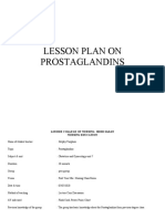 Lesson Plan - Prostaglandins