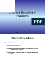Chemical Equations - Reactions