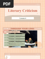 Lesson 4-Literary Criticism