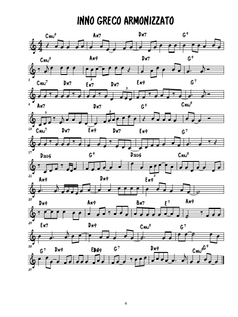 Inno Greco Armonizzato PDF
