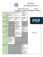 7B - Weekly Curriculum - Week 4-18-20 Sept