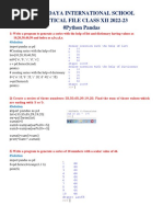 Practical File Question 28.09.2022