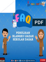 FAQ Penulisan Blangko Ijazah SD 2022