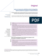 Impacto TDR Streptococcus consumo antibióticos AP