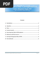 Project PMP Study Plan and Lessons Learned