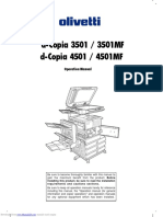 Dcopia 3501 Operation Manual