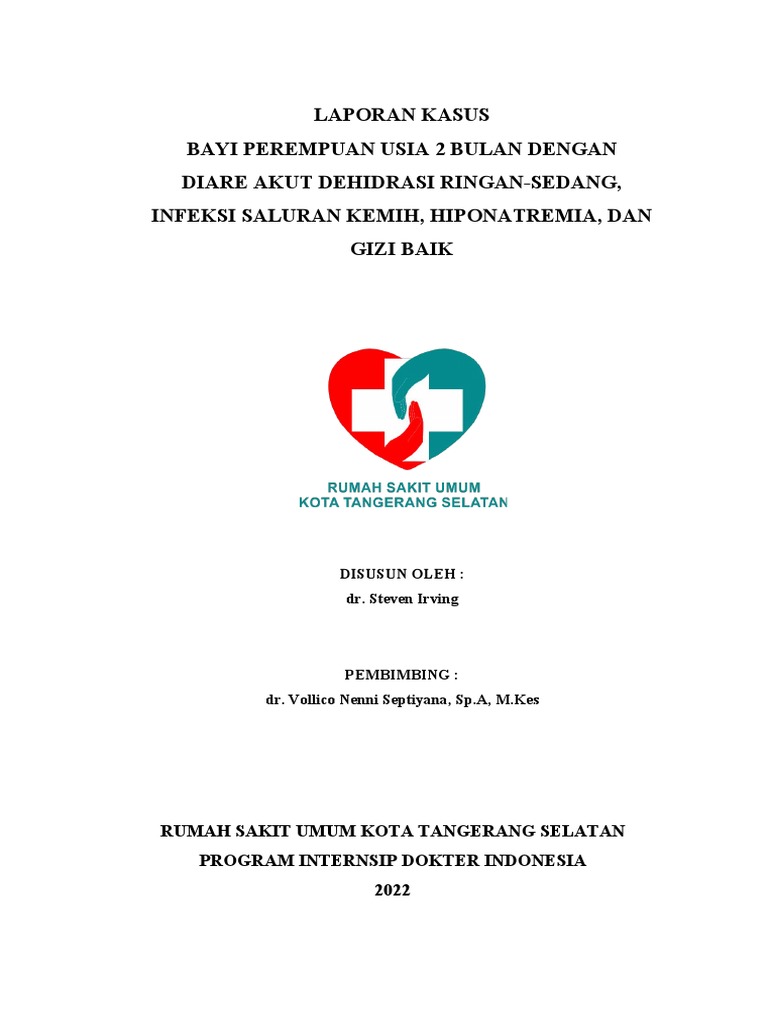 Pediatric case report diarrhea uti hyponatremia and good nutrition