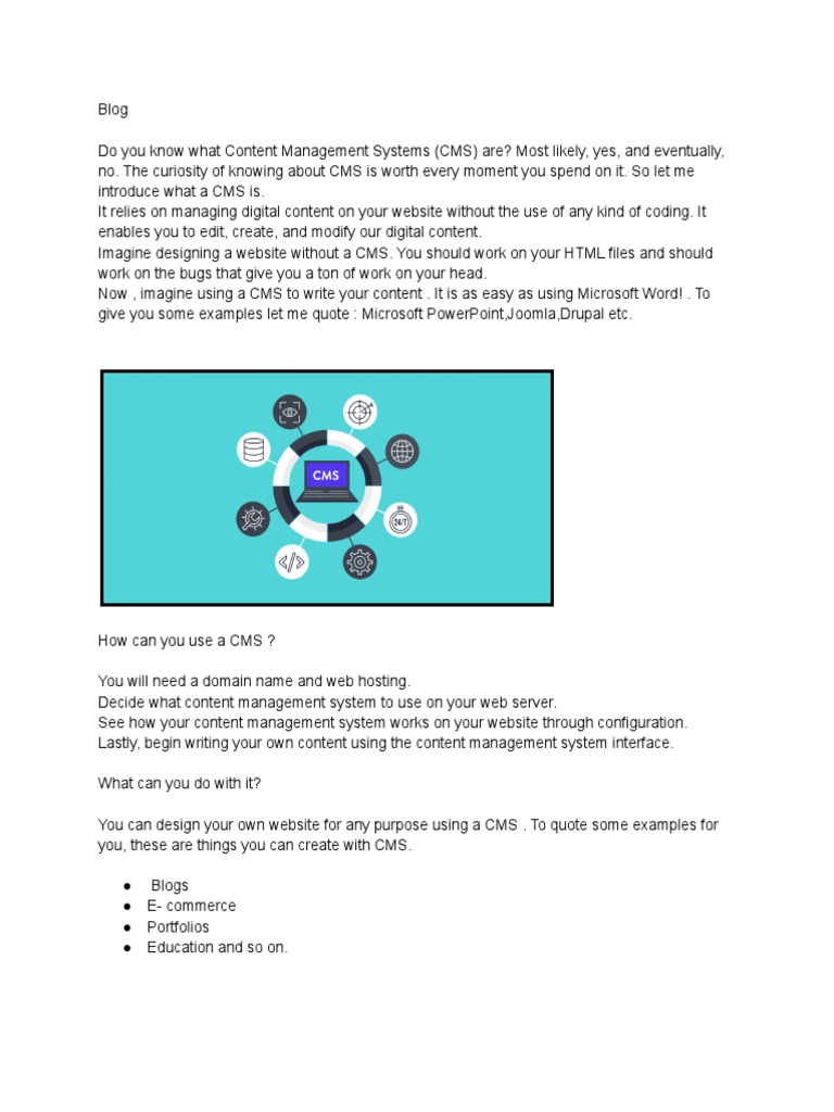 CMS | PDF