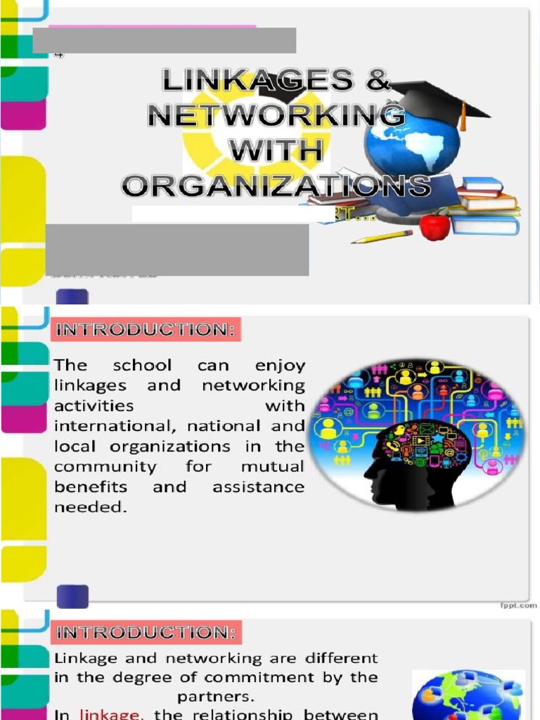 6 Linkages and Networking With Organizations PDF