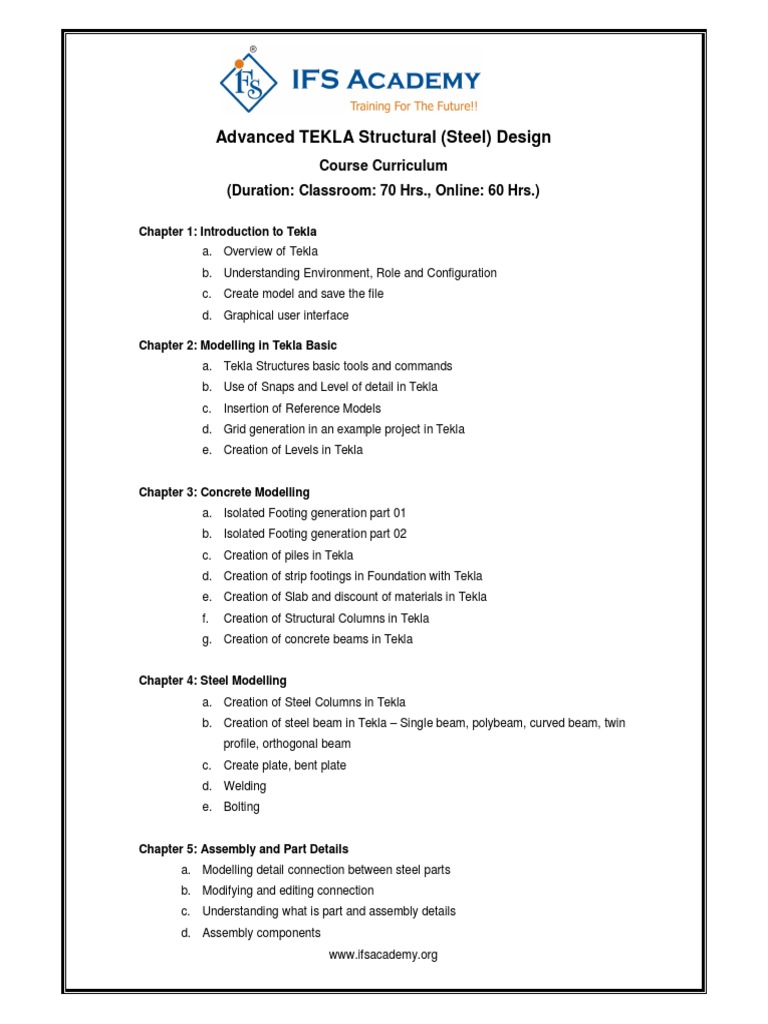 Advanced TEKLA Structural (Steel) Design | PDF | Precast Concrete ...