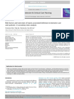 Risk Factors and Outcomes of Sepsis-Associated Delirium in Intensive Care Unit Patients: A Secondary Data Analysis