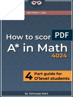 O-Level Math Study Guide: How to Score an A