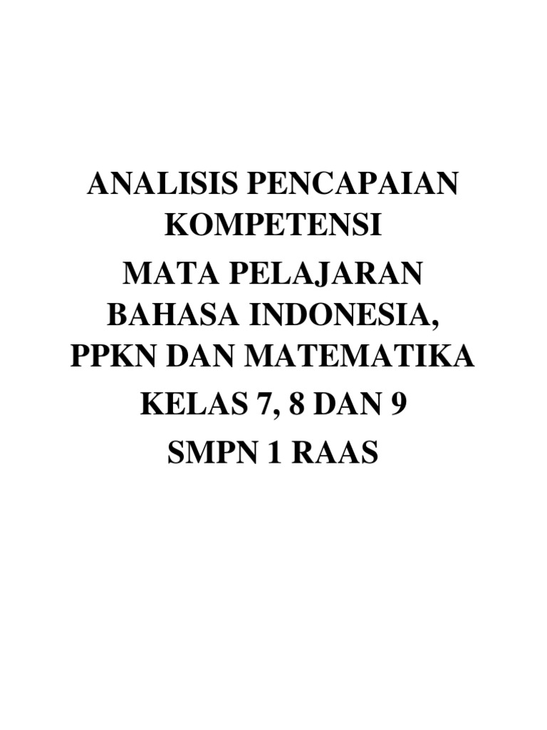 Unggah file 12 analisis pencapaian kompetensi pdf