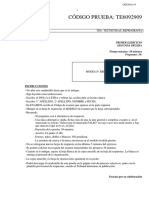 CÓDIGO PRUEBA: TE6092909: Instrucciones