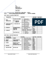 RTPM Dumaguete Science High School PFT Score Card