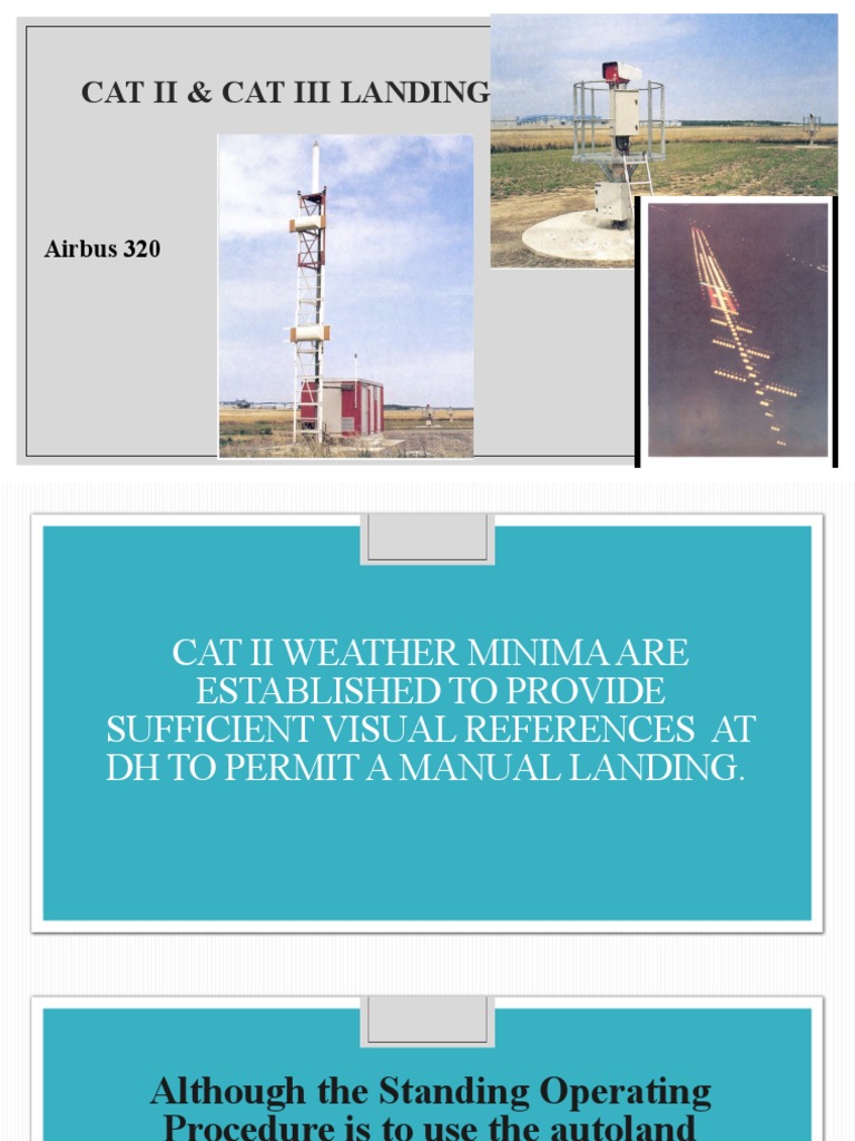 Cat II & Cat III Landings PDF Aviation Transport