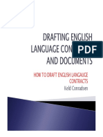 Draft Contracts in Plain English