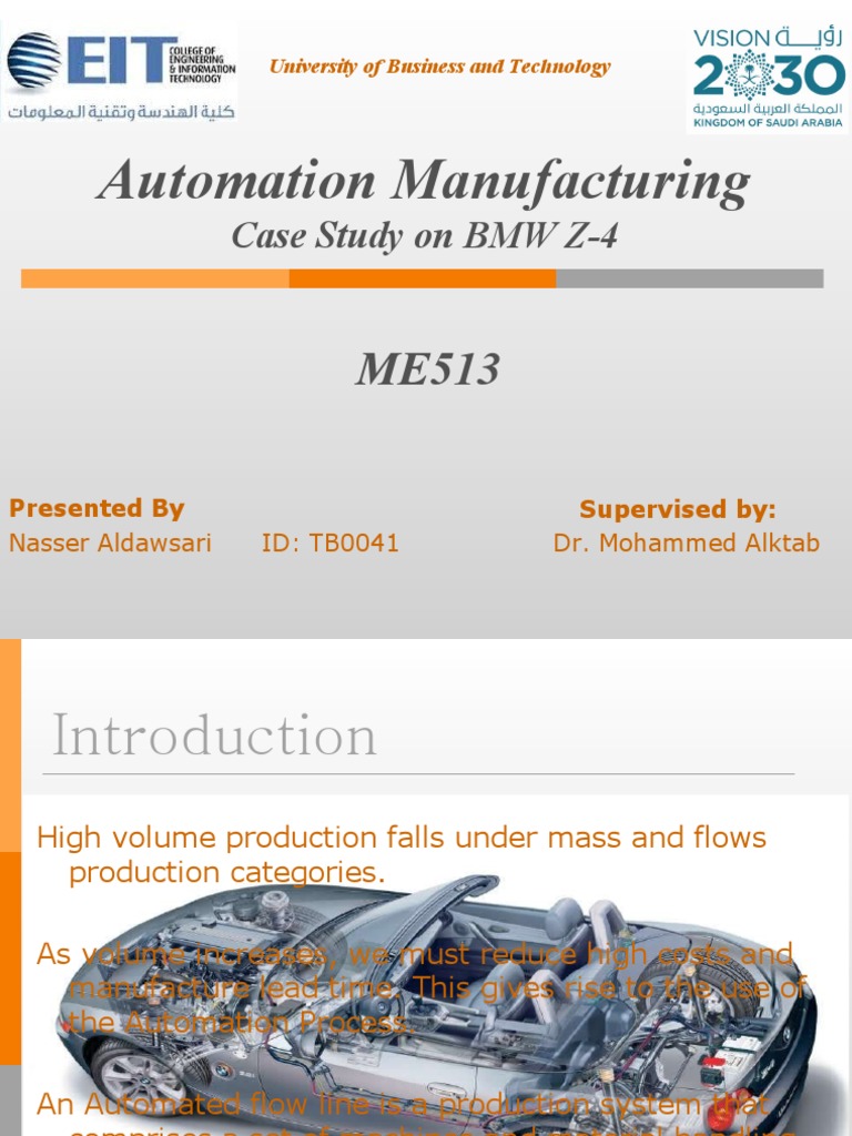 BMW Z-4 Automation Case Study | PDF | Automation | Car