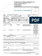 No. 1 Application Form Individual Revised 2021