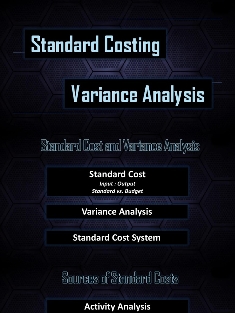 Standard Costing and Variance Analysis | PDF | Prices | Revenue
