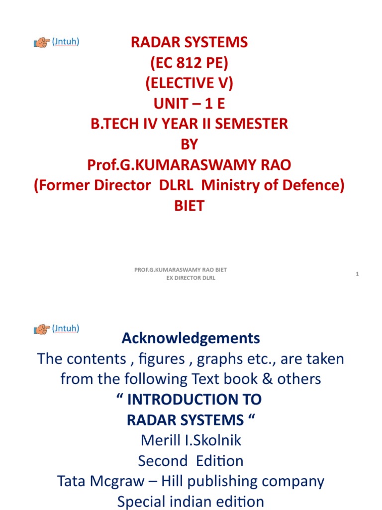 Introduction to Radar Systems A Comprehensive Overview of Key Radar