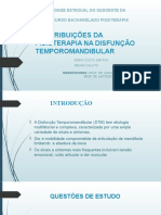 Contribuições Da Fisioterapia Na Disfunção Temporomandibular