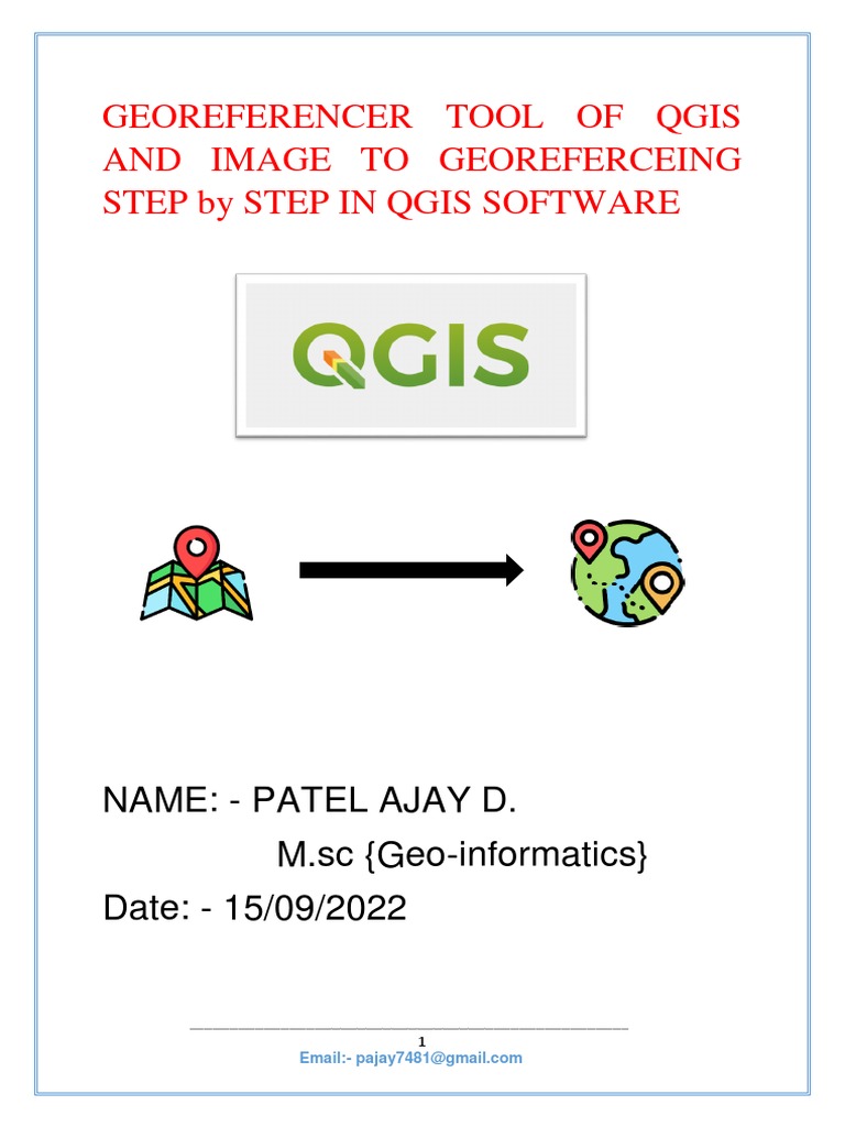 Qgis Software Georeferencing Pdf Geographic Information System