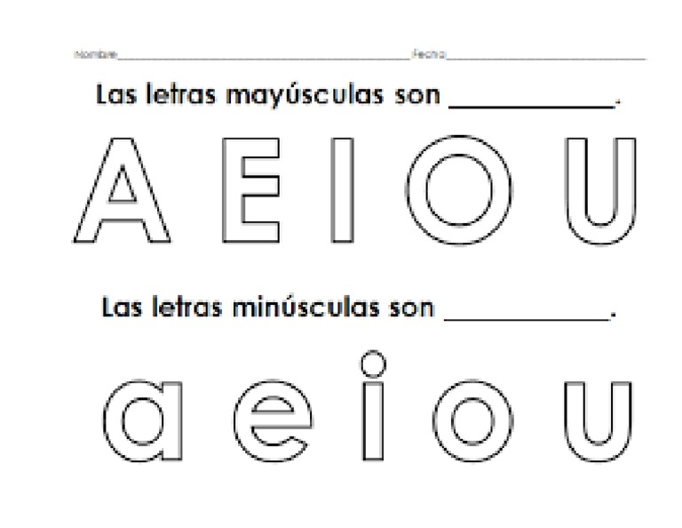 Vocales para Colorear | PDF