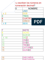 Cómo Se Leen y Escriben Los Números en El Sistema de Numeración Decimal