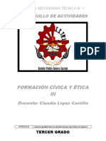 Cuaderno Marzo 2022. Formacion Iii A, B, D, E, F Prof. Claudia Lopez