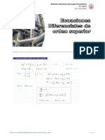 Ecuaciones Diferenciales de Orden Superior