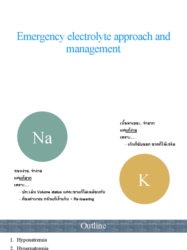 Electrolyte Imbalance Emergency PDF