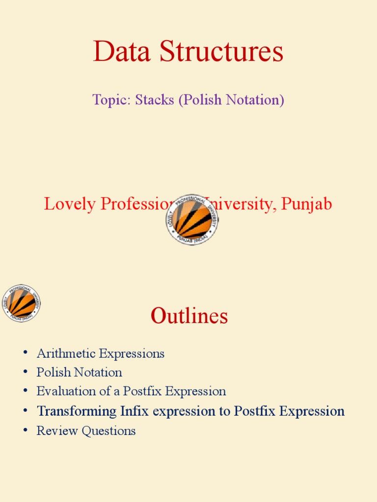 Stacks Polish Notations PDF Arithmetic Computing