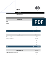 Free Cost Benefit Analysis Template ProjectManager ND