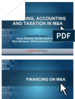 Financing, Accounting and Taxation On Merger and Acquisition