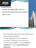 IAS 27: Separate Financial Statements Guide | PDF | Financial Statement ...