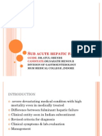 Sub Acute Hepatic Failure