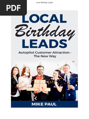 Local Birthday Leads Training Manual Revised