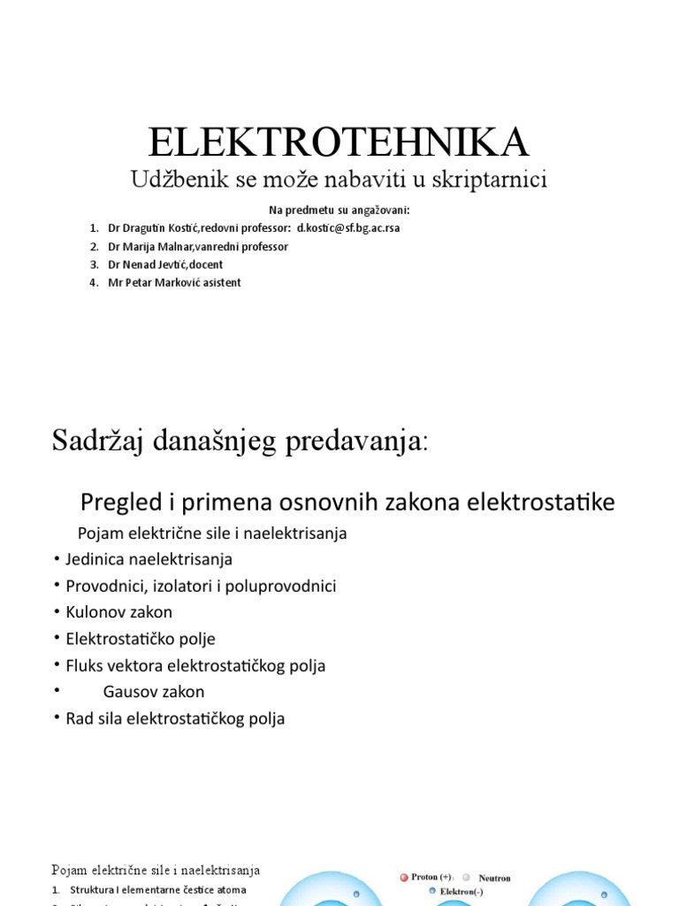 Elektrotehnika 1 | PDF