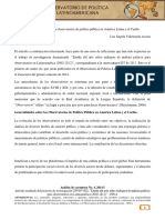 Luz Angela Valenzuela. (2014) - Generalidades Sobre Los Observatorios de Política Pública en América Latina y El Caribe