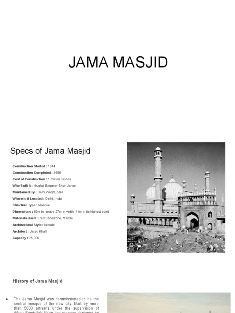 Jama Masjid | Download Free PDF | Mosque | Architectural Design