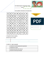 Guía de Trabajo Lenguaje y Comunicación