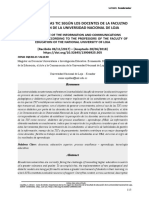 Johanamorillo, IMPORTANCIA DE LAS TIC SEGÚN LOS DOCENTES DE LA FACULTAD