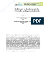 A Formação Discente No Conhecimento Do Mercado de Trabalho em Engenharia Química