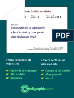 Una Experiencia de Capacitación Sobre Climaterio y Menopausia Entre Médicos Del IMSS